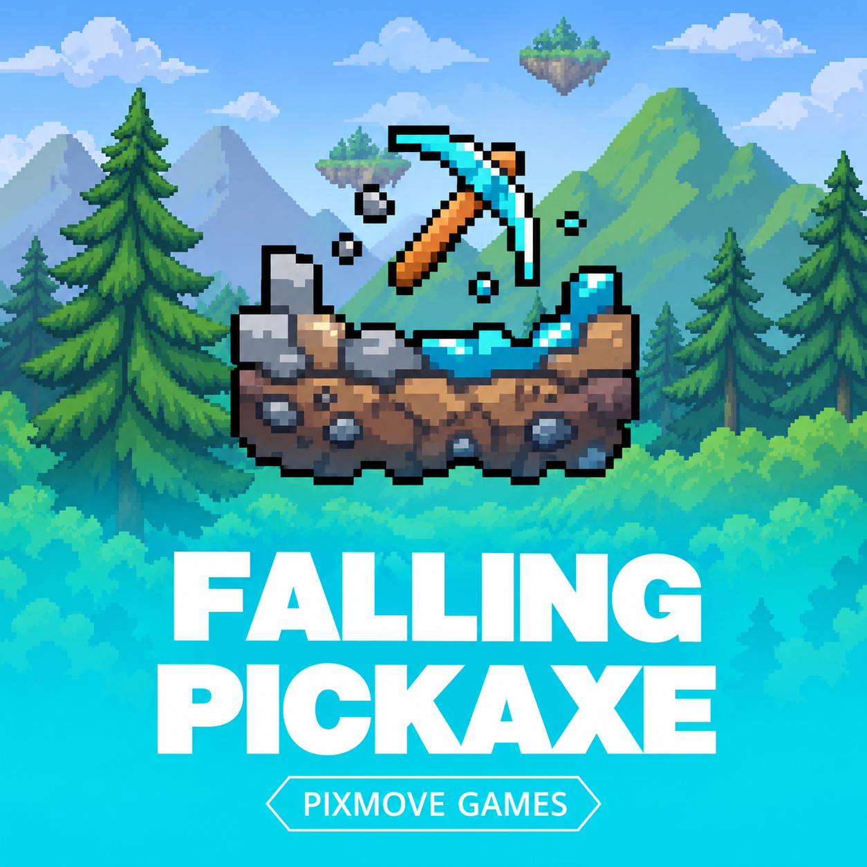 Lucky Bear — Falling Pickaxe